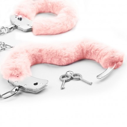 Поножи Fetish Pleasure Fluffy Leg Cuffs розовые